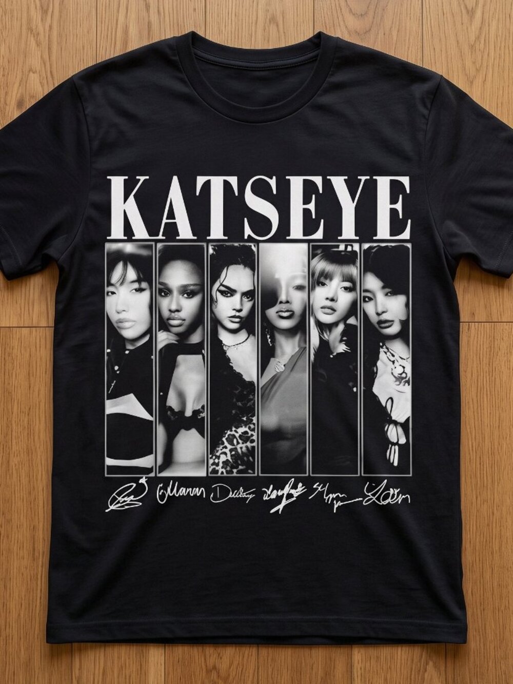 Katseye Girl Group Vintage Graphic T-Shirt Reprint